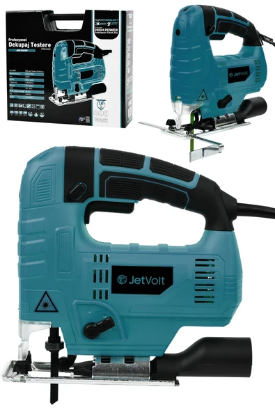 JetVolt 800W Bakır Sargılı Professional Devir Ayarlı Dekupaj Bıçkı Testere Makinası - Mavi ürün görseli 1