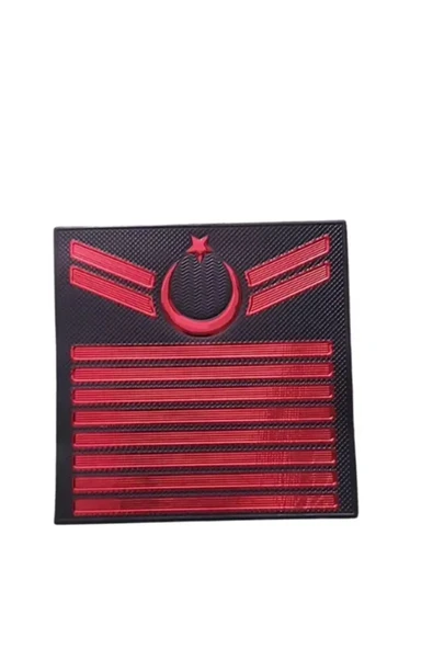Jandarma Asayiş Uzman Çavuş 8 Kademeli 3D Plastik TPU Rütbesi, Bir Çift, Yeni Tip, Cırtlı ürün görseli 1
