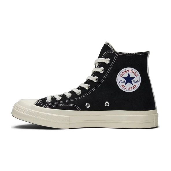 Converse Comme des Garcons Hi Play Black White - Resim 3