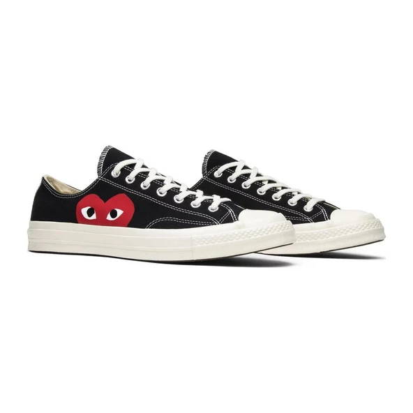 Converse Comme des Garcons Low Play Black White ürün görseli 1