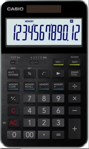 Casio S100X-BK-DJ Profesyonel 12 Hane Masa Üstü Hesap Makinesi ürün görseli 1