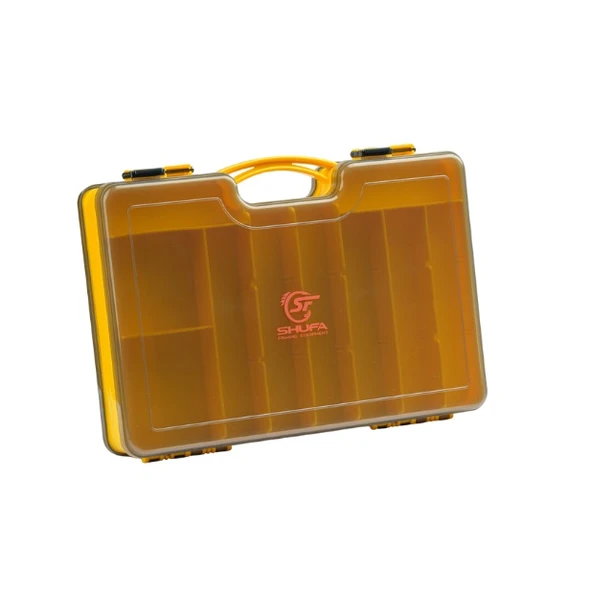 Shufa Çift Taraflı Seperatörlü Sarı Suni Yem Kutusu 29.3x20.5x5.8cm ürün görseli 1