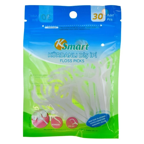 K-Smart 30'lu Kürdanlı Diş İpi ürün görseli 1