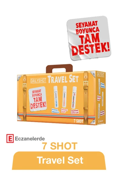 HANGOVERSHOT Travel Set Seyahat Kiti, Seyahat Boyunca Tam Destek ürün görseli 1
