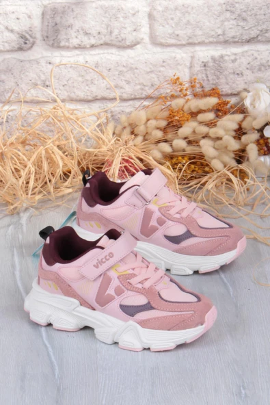 Vicco 346.F25K.200 Wild Pudra Sneaker Kız Çocuk Ayakkabı ürün görseli 1