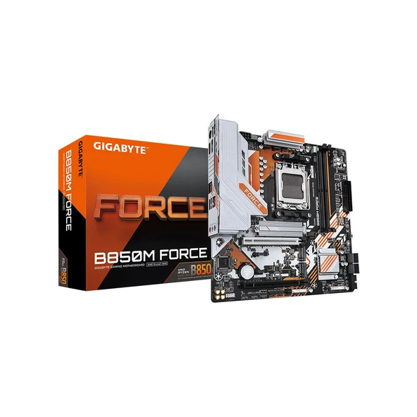 GIGABYTE B850M FORCE AMD B850 AM5 Soket DDR5 9600MT/s mATX Anakart ürün görseli 1