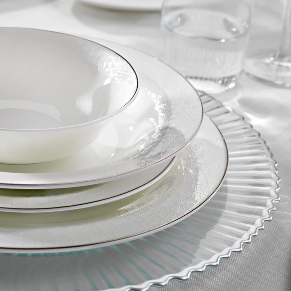 Schafer Silver Yemek Takımı 56 Parça-Platin 02 ürün görseli 1