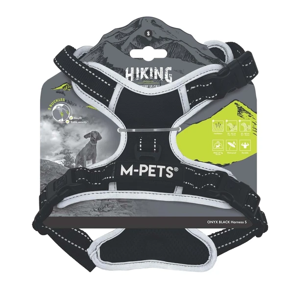 M-Pets Hıkıng Reflektörlü Soft Köpek Göğüs Tasması Siyah L ürün görseli 1