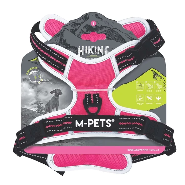 M-Pets Hıkıng Reflektörlü Soft Köpek Göğüs Tasması Pembe L ürün görseli 1