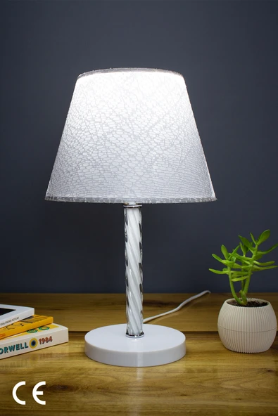 Vivido Home Dantelli Beyaz Elegant Abajur ürün görseli 1