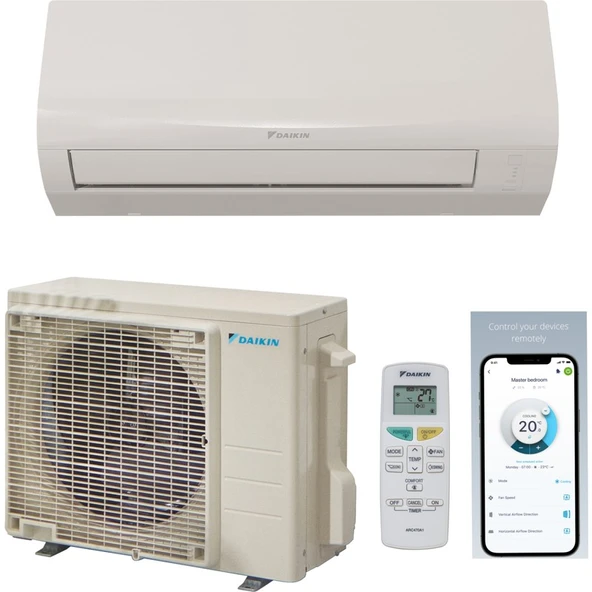 Daikin Sensira Dahili Wi-Fi FTXF35F-RXF35F 12000 Btu/h R32 Inverter Duvar Tipi Split Klima ürün görseli 1