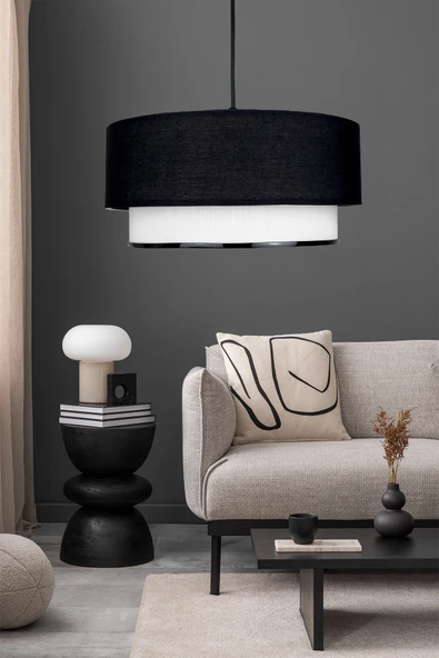 Vivido Home Modern Sarkıt Siyah Avize ürün görseli 1