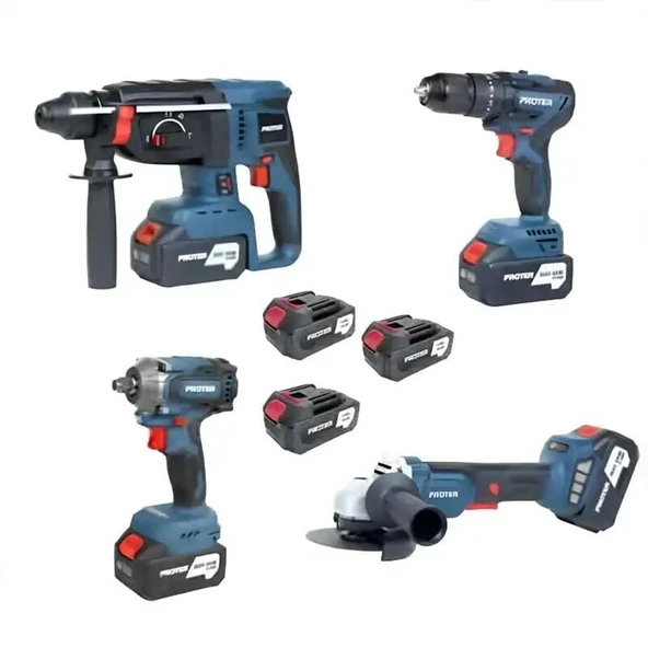 Proter Pst 914 Quatro Akülü 4 Lü Set ürün görseli 1