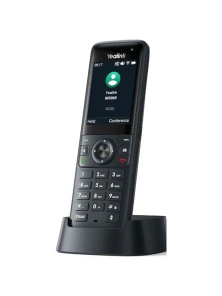 Yealink AX83H Wi-Fi 6 Kablosuz IP Telefon – SIP VoIP HD Ses, Bluetooth, 2.4” Renkli Ekran ürün görseli 1