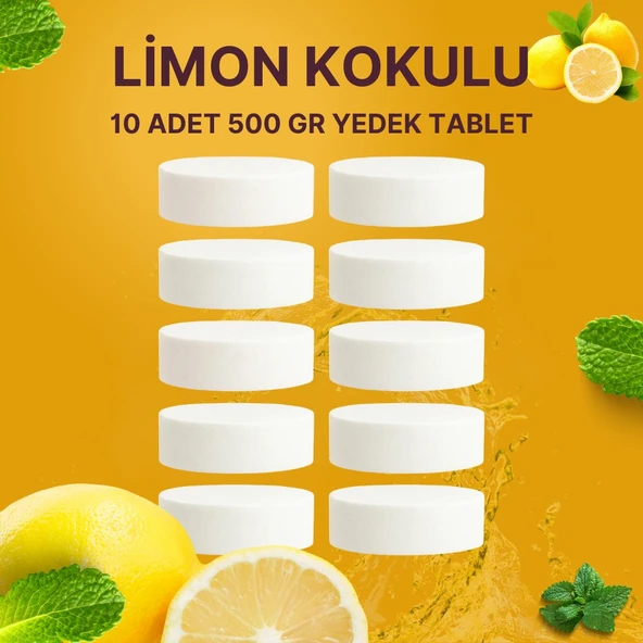 5 Adet 2x500Gr - LİMON - Nem Alıcı Rutubet Giderici Yedek Tablet ürün görseli 1