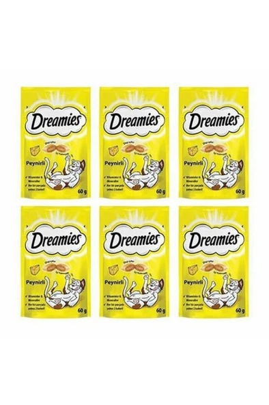 Dreamies Peynirli Kedi Ödül Maması 6 Adet x 60 Gr ürün görseli 1