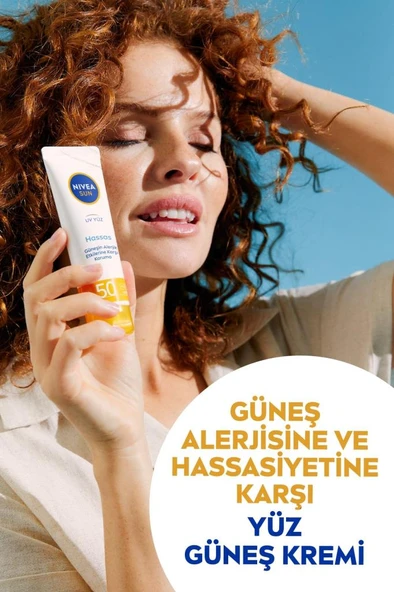 Nivea Sun Hassas Yatıştırıcı Güneş Koruyucu Yüz Kremi SPF50 50 ml - Resim 3