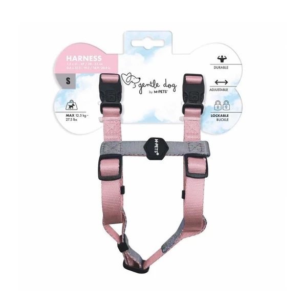 M-Pets Gentle Köpek Göğüs Tasması Pembe S ürün görseli 1