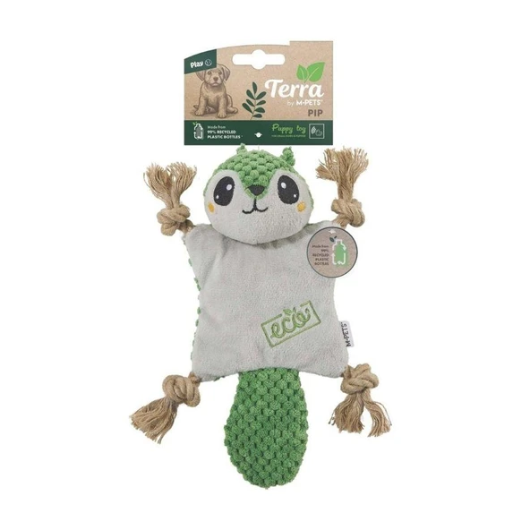 M-Pets Terra Eco Pip Peluş Yavru Köpek Oyuncağı 25 cm ürün görseli 1