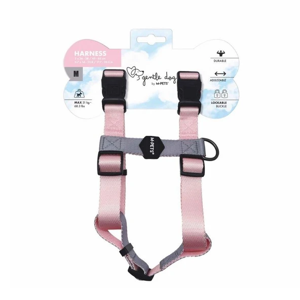 M-Pets Gentle Köpek Göğüs Tasması Pembe M ürün görseli 1