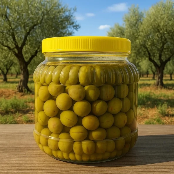 1 KG Yeşil Kırma Zeytin (Edremit - 1 Numara) ürün görseli 1