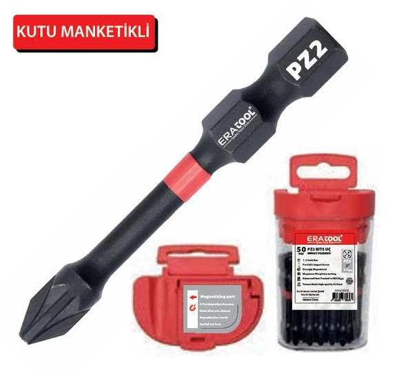 ERATOOL TORSION MANYETIK BITS UÇ PZ2X50MM ürün görseli 1