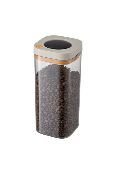 Pinmoo Kilitli Vakum Saklama Kabı 1800 Ml. Bej ürün görseli 1