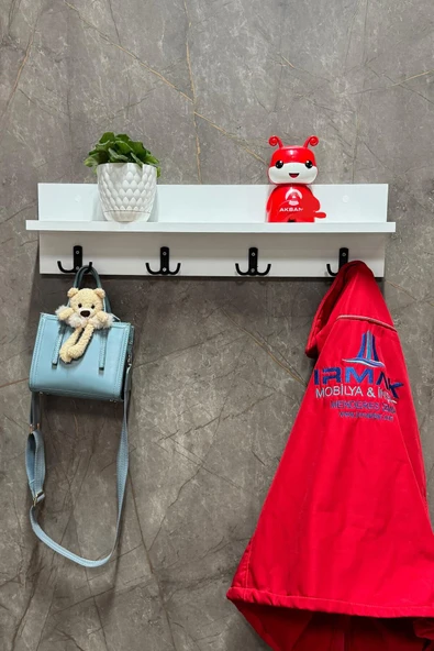 Irmak Mobilya Duvar Askılığı Hol Koridor Mutfak Banyo, Havlu, Elbise Askılık ürün görseli 1