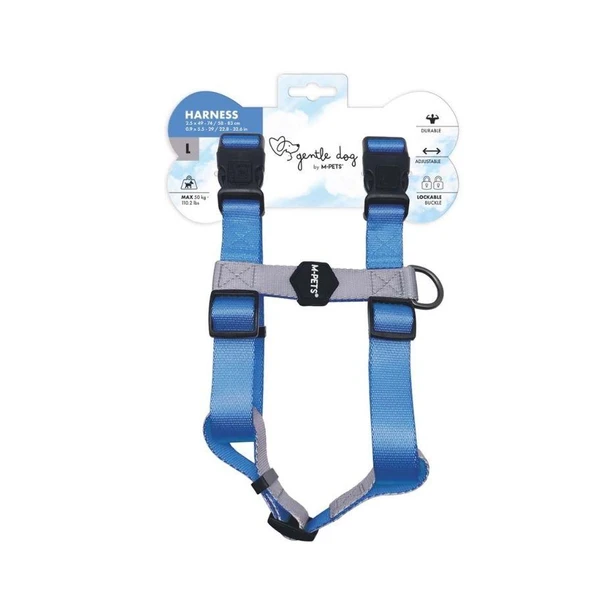 M-Pets Gentle Köpek Göğüs Tasması Mavi L ürün görseli 1