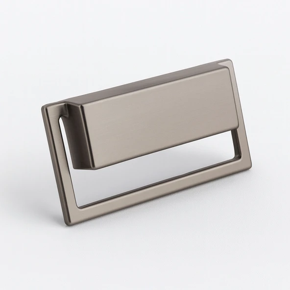 Marko Soft Füme Metal Gömme Mobilya Kulp Modern Dolap ve Çekmece Dayanıklı Dekoratif Kulplar ürün görseli 1
