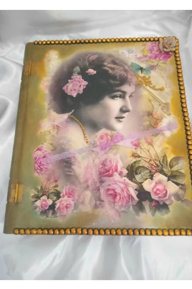 Sevgili Hediye Kutusu Sevgililer Günü Ahşap El İşi Hand Made Mücevher Kutusu ürün görseli 1