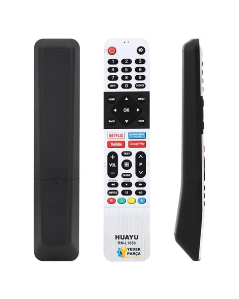 Beko Uyumlu Led Tv Universal Kumanda RM-L1659 NETFLIX-YOUTUBE-PRIME VIDEO-GOOGLE PLAY TUŞLU ürün görseli 1