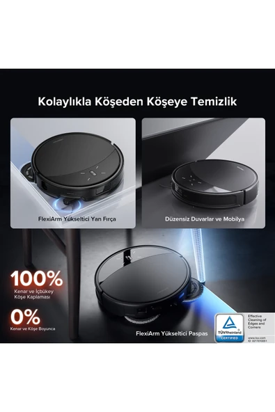 Roborock Saros 10R Smart Robot Vacuum Cleaner Black - Resim 5