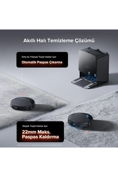 Roborock Saros 10R Smart Robot Vacuum Cleaner Black - Resim 6