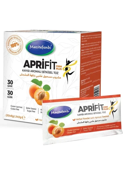 MECİTEFENDİ APRİFİT FORM PLUS 30 ŞASE (KAYISI AROMALI BİTKiSEL TOZ) ürün görseli 1
