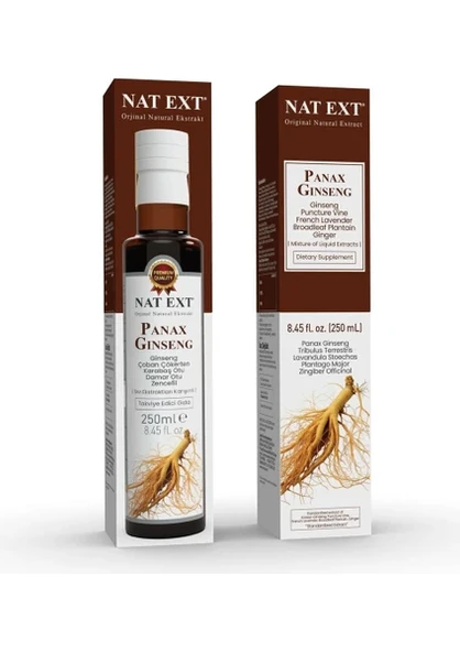 NAT-EXT PANAX GİNSENG SIVI EKSTRAKTI 250 ML ürün görseli 1