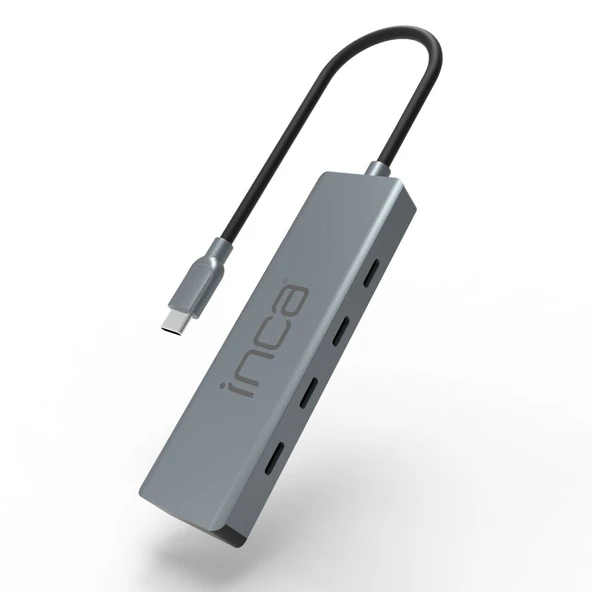 INCA ITPT-4T TYPE-C HUB X4 TYPE-C PORT 3.1 10GBPS ALUMINYUM KASA ÇOKLAYICI ürün görseli 1