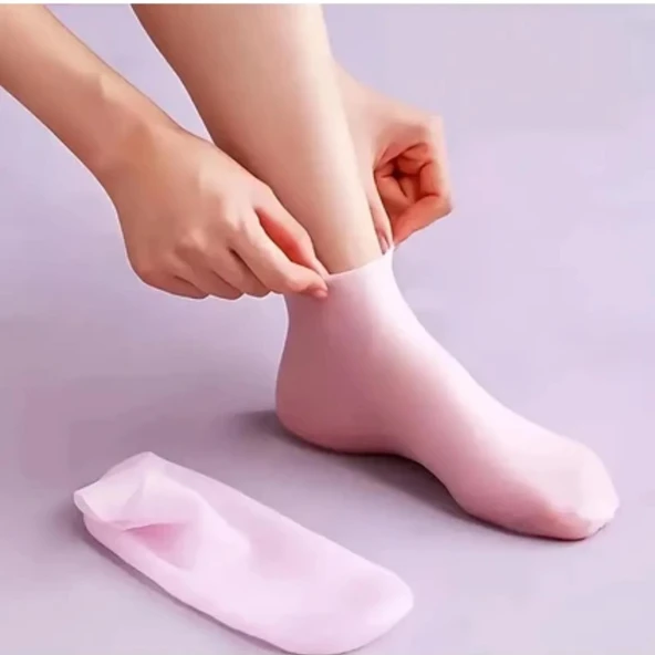 Silikon Nemlendirici Ayak Bakımı Çorap Spa Jel Seti ürün görseli 1