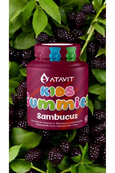 Atavit Kids Sambucus 60 Gummies ürün görseli 1