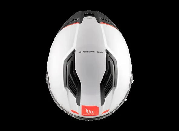 KASK MT STINGER A0 PARLAK BEYAZ - Resim 4