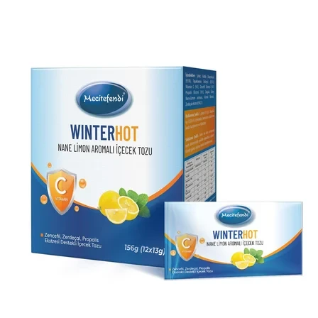 MECİTEFENDİ WINTER HOT 12 ŞASE (NANE AROMALI İÇECEK TOZU) ürün görseli 1