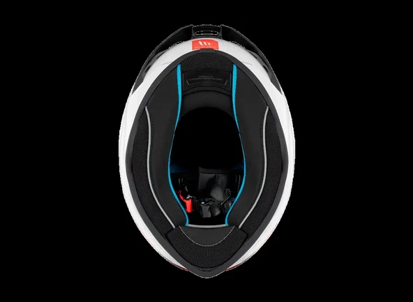 KASK MT STINGER A0 PARLAK BEYAZ - Resim 5