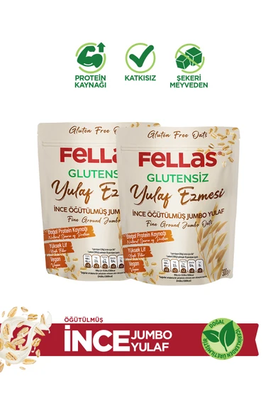 Fellas Glutensiz Yulaf Ezmesi 300 Gr X 2 Adet ürün görseli 1