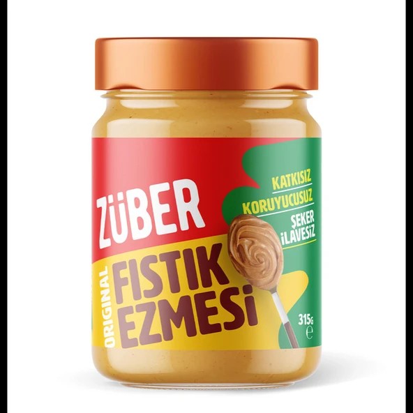 Züber %100 Fıstık Ezmesi 315 gr ürün görseli 1