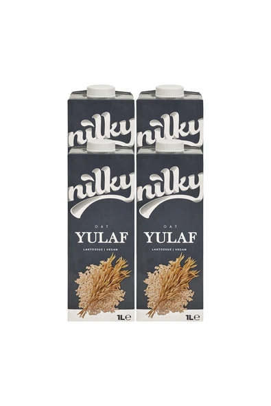 NİLKY Yulaf Sütü Bitkisel Bazlı Laktosuz Vegan 4x1 Lt ürün görseli 1
