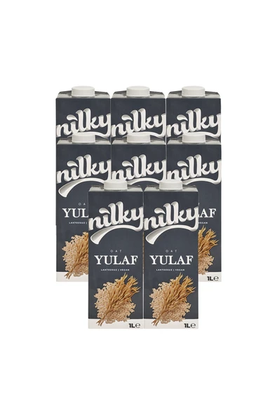 NİLKY Yulaf Sütü Bitkisel Bazlı Laktosuz Vegan 8x1 Lt ürün görseli 1