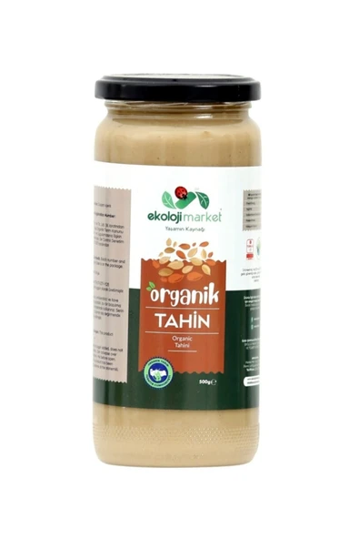 Ekoloji Market Organik Tahin Çiğ Glutensiz 500 gr ürün görseli 1