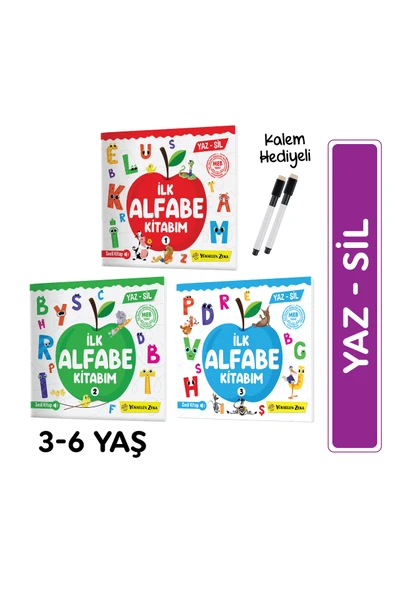 İlk Alfabe Kitabım Yaz Sil Serisi ürün görseli 1