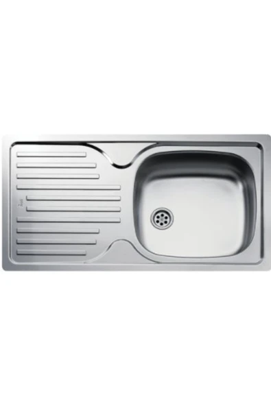 Teka - INFANT 45 - Ankastre Sol Damlalıklı Eviye - Paslanmaz Çelik - 86 cm - 40109764 ürün görseli 1