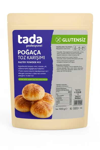 Tada Profesyonel Glutensiz Poğaça Karışımı 1 kg ürün görseli 1